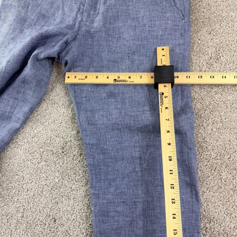 Murano Men’s Light Blue Linen-Blend Dress Pants